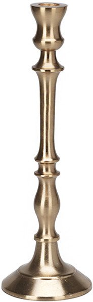 Metal candlestick, gold color, 31 cm, 1 pc.