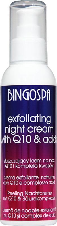 BingoSpa Krem do twarzy z koenzymem Q10 i kompleks kwasów złuszczający 135g