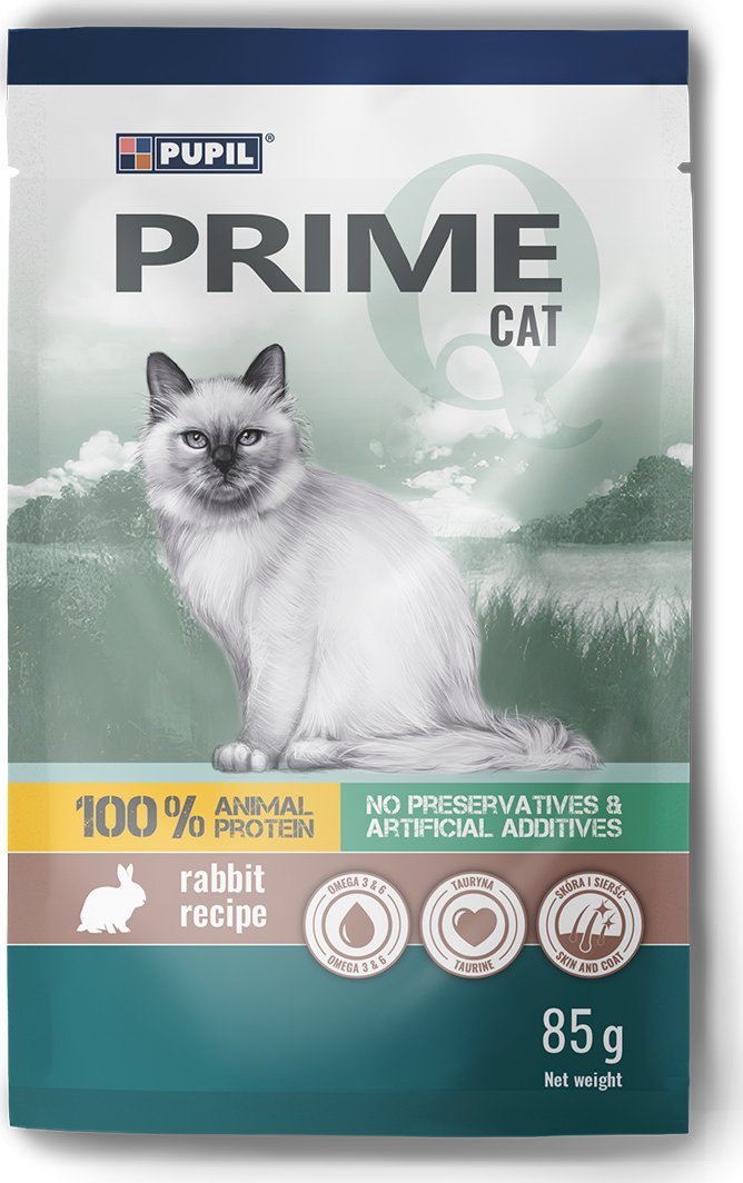 PUPIL Prime Karma mokra dla kota PUPIL Prime bogata w królika saszetka 85 g