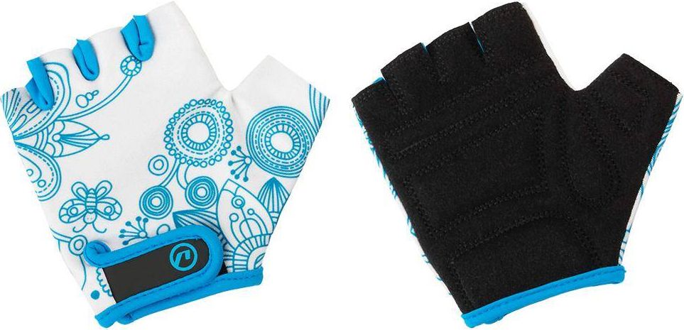 Accent Rękawiczki dziecięce Flowers Kids biało-niebieskie L / XL