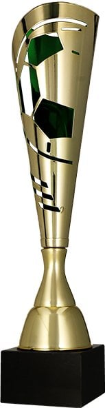 Victoria Sport Puchar metalowy złoto - zielony