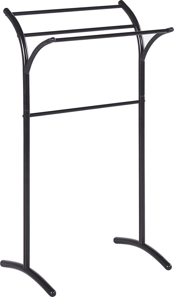 Beliani Stojak na ręczniki 51 x 91 cm czarny YOPAL