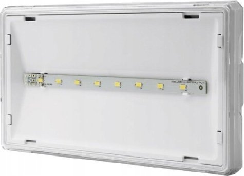 AWEX Oprawa awaryjna EXIT M LED 1W 1h dwuzadaniowa AT biała ETE/1W/C/1/SA/AT/WH