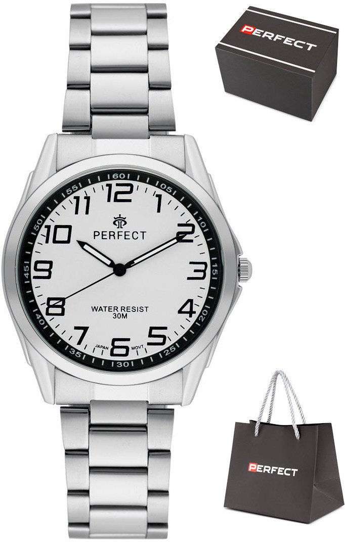 Zegarek Perfect R414L-03 męski klasyczny czytelny .