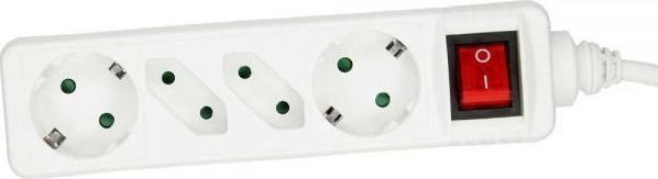 Listwa zasilająca InLine 4 gniazda 1.5 m biała (16441T)
