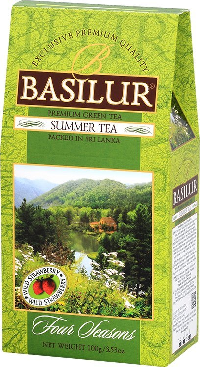 Basilur Herbata zielona POZIOMKA PAPAJA Basilur 100g