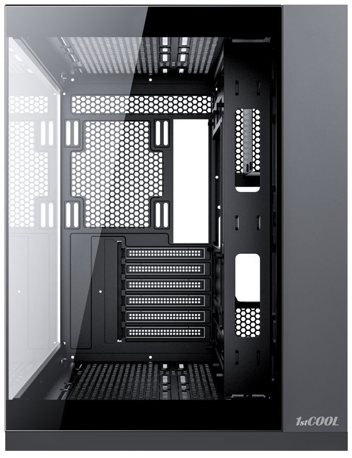 1stCOOL skříň DREAMER, Mid Tower, AU, USB 3.0, USB-C, 3x 120mm ARGB Fan, černá