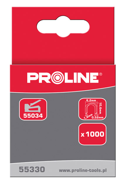 Pro-Line Zszywki hartowane półokrągłe 12mm 1000szt. - 55332