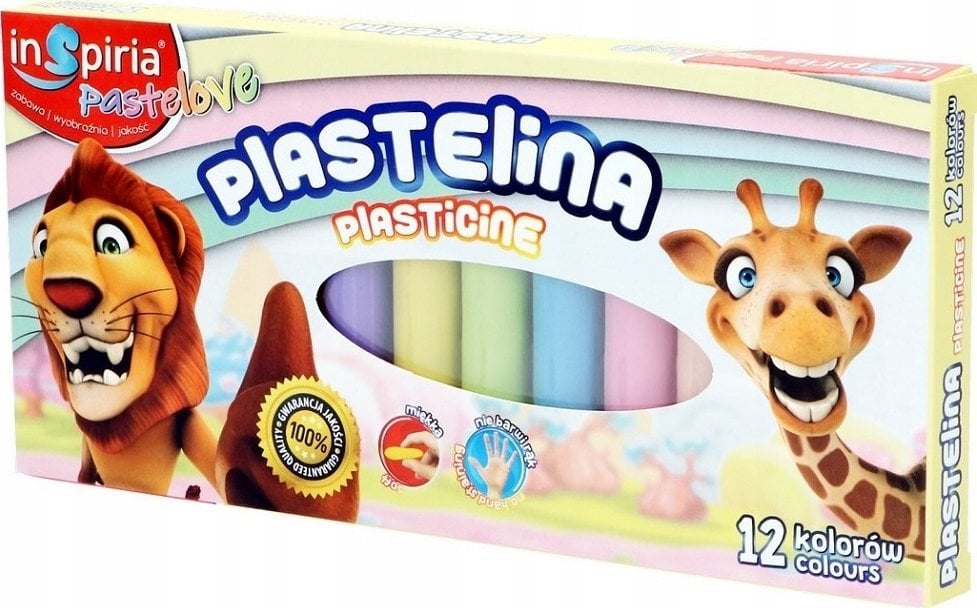 Teka Plastelina Pastelove 12 kolorów