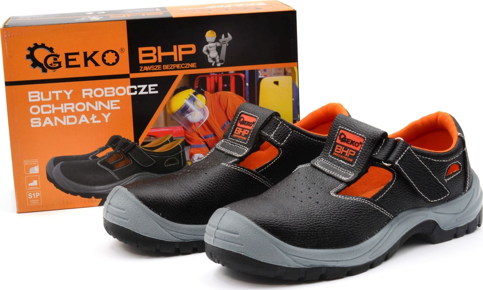 Geko Buty ochronne sandały robocze S1P model nr 8 - r. 45