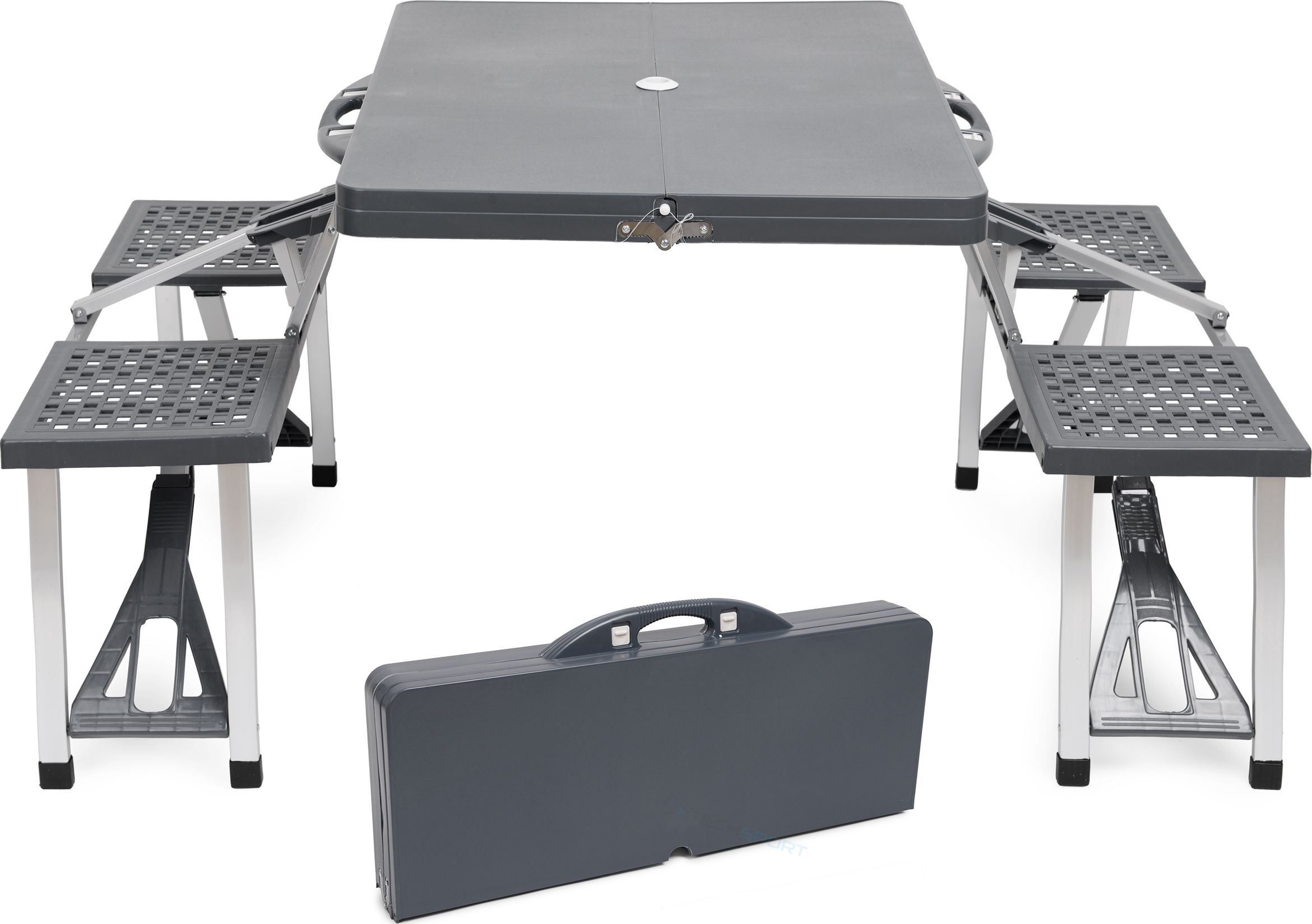 Oase Stół Kempingowy z krzesełkami Easy Camp Szary