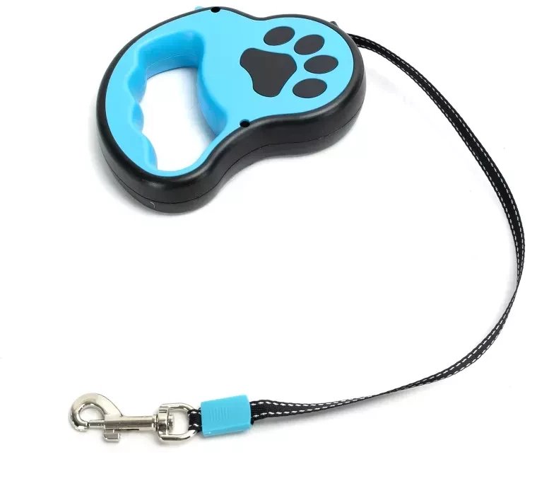 Zwijana smycz 5m do 25kg automatyczna z odblaskiem i karabińczykiem