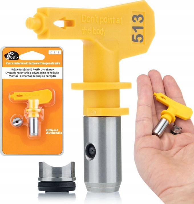 Rosfix ZESTAW ROSFIX 2 DYSZE MALARSKIE 517 513 OSŁONA REWERS AGREGAT MALARSKI HQ