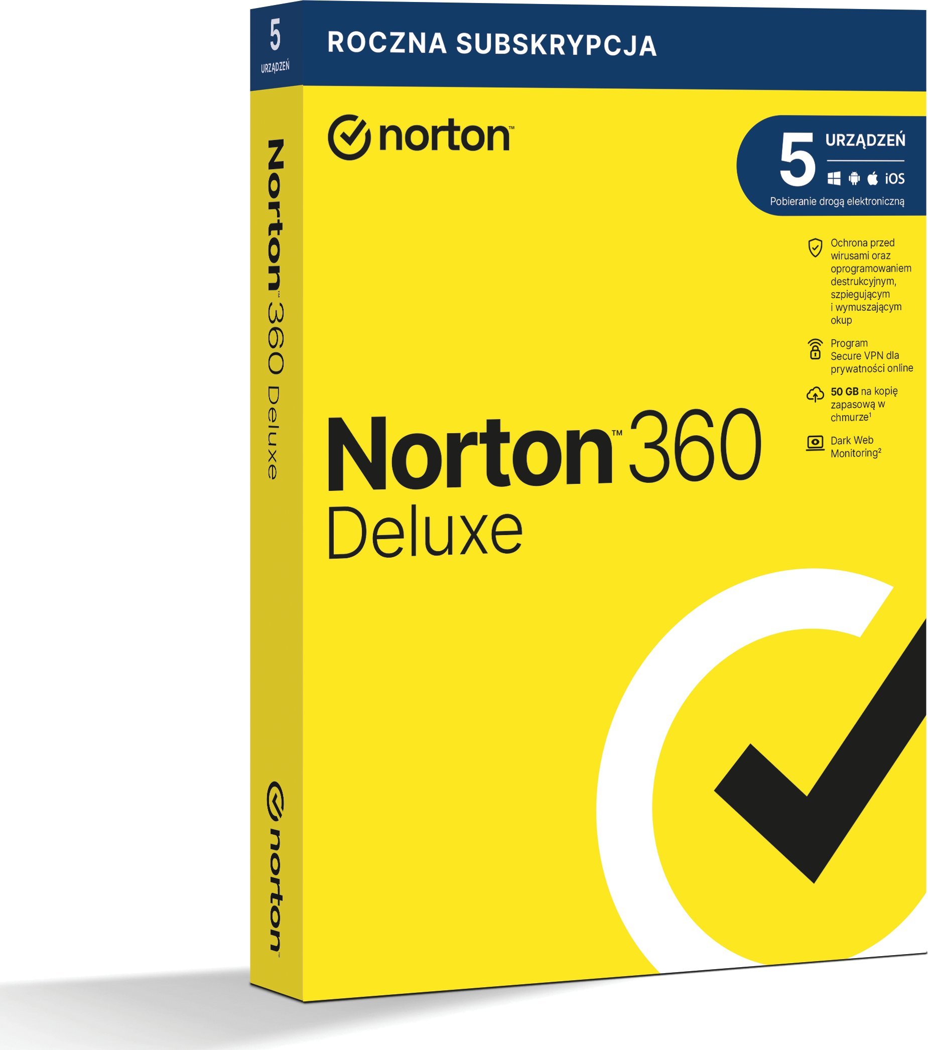Norton 360 Deluxe na 5 urządzeń na 12 miesięcy (21408667)