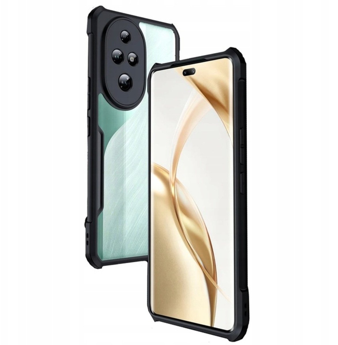 Etui pancerne Supero Corner-X do Honor 200 Pro, czarne