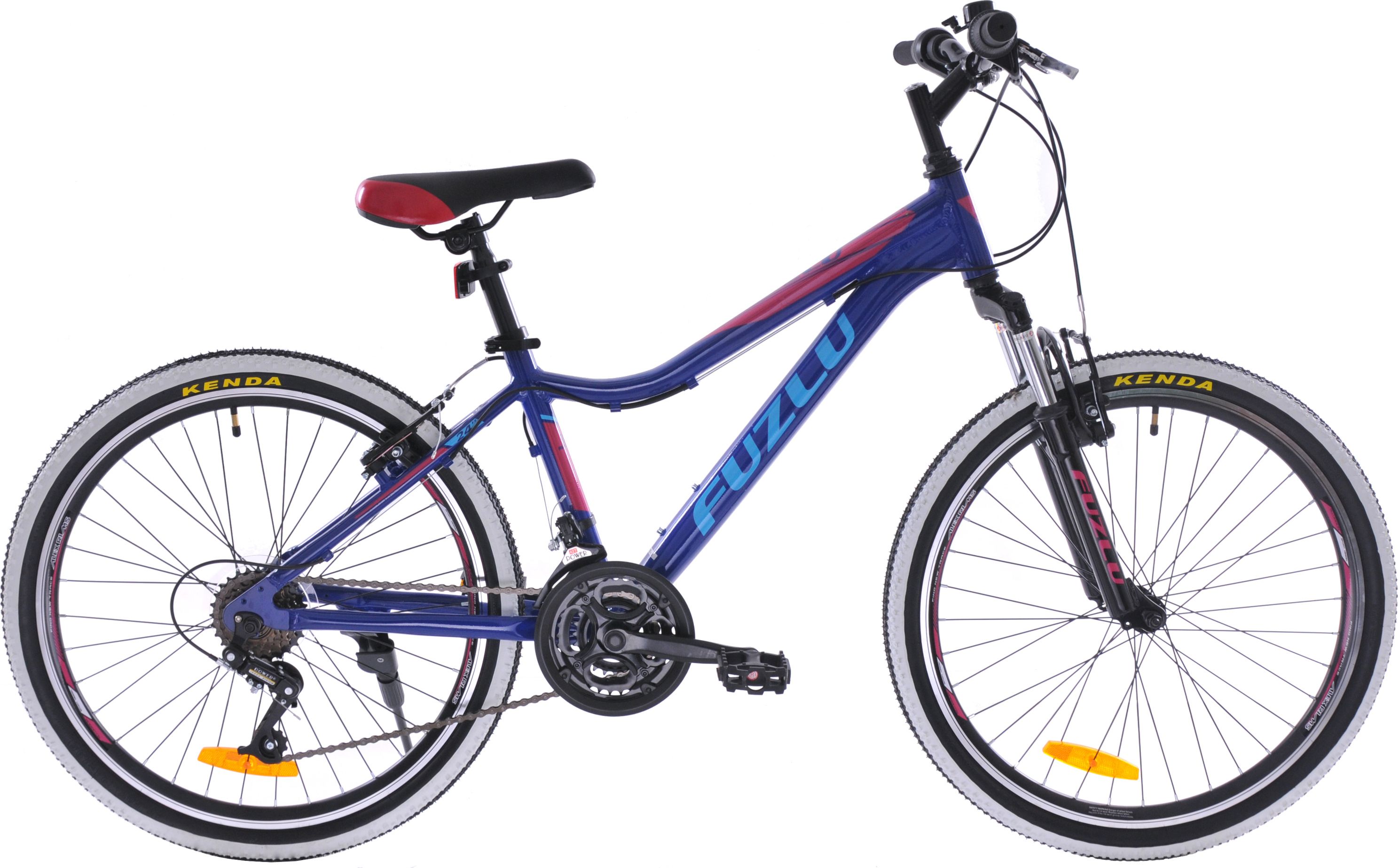 Fuzlu Fuzlu Team 24 alu. (14,5") ciemnoniebieski/czerwony/biały mat rower górski