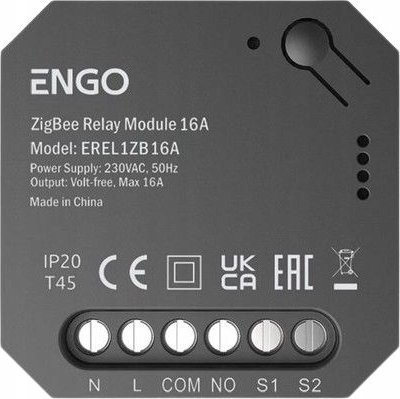 Engo przekaźnik załączający Smart Relay ZigBee 230-230V EREL-16ZB