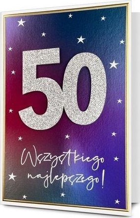 Karnet B6 Urodziny 50