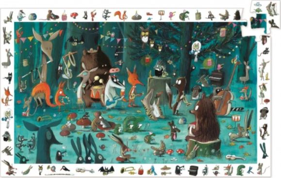 Djeco Orkiestra - puzzle obserwacyjne 35 elementów