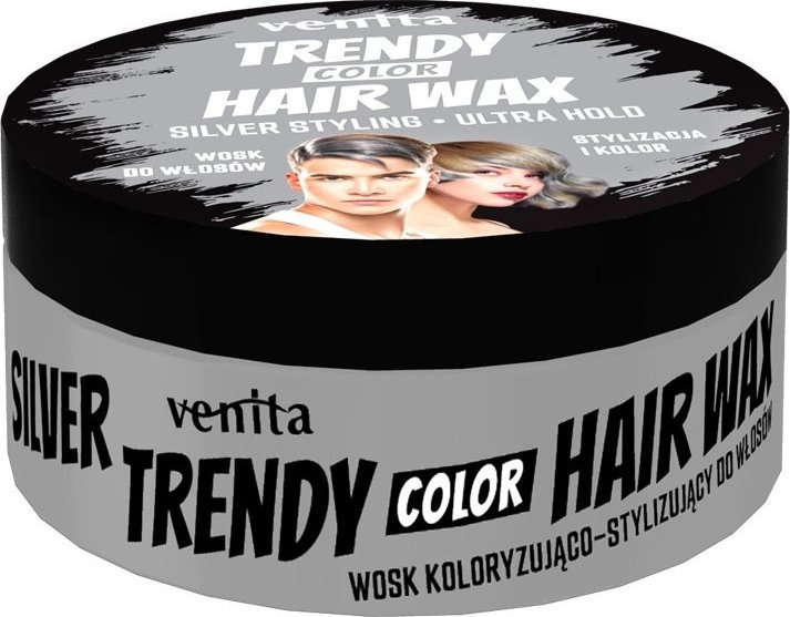 VENITA_Trendy Hair Wax wosk do włosów Silver 75g