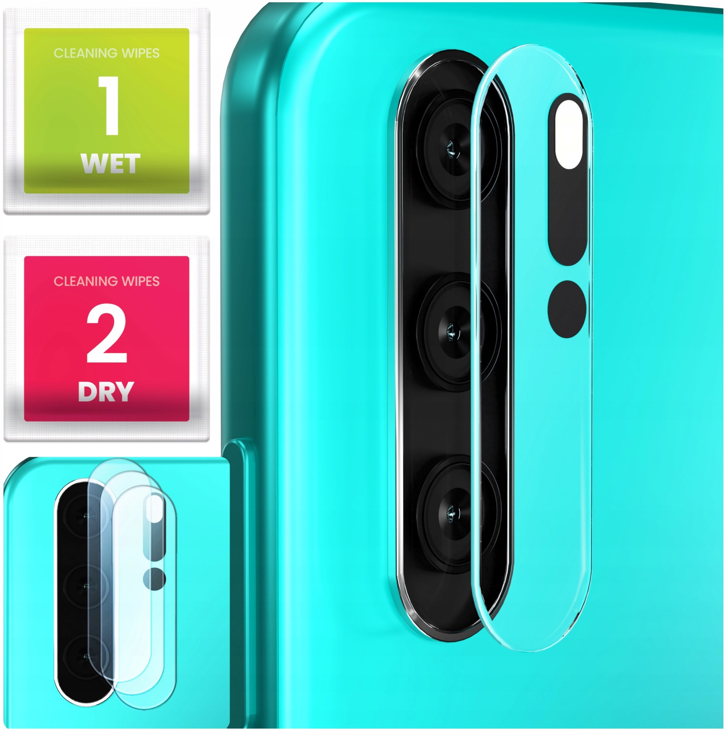 3-PAK Szkło Na Aparat Do Huawei P30 Pro (Hartowane, Ochronne, Na Obiektyw)