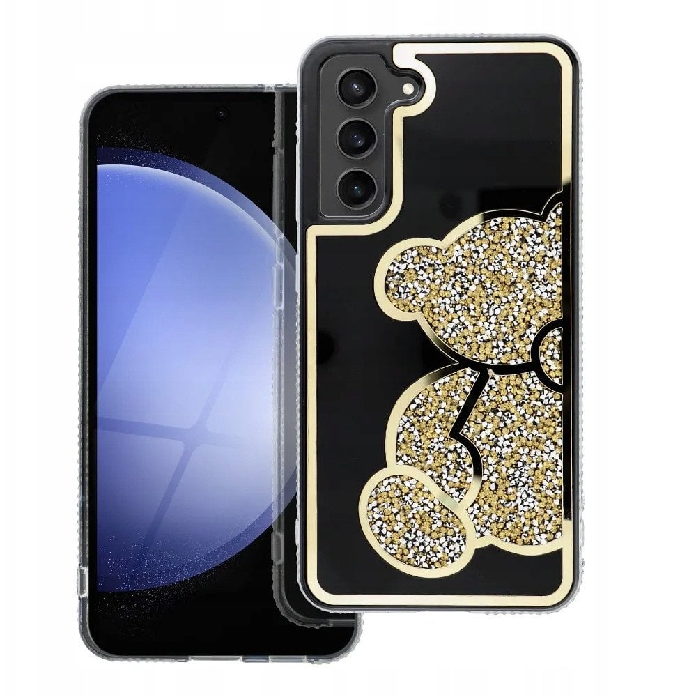 Futerał TEDDY BEAR do SAMSUNG A36 5G złoty