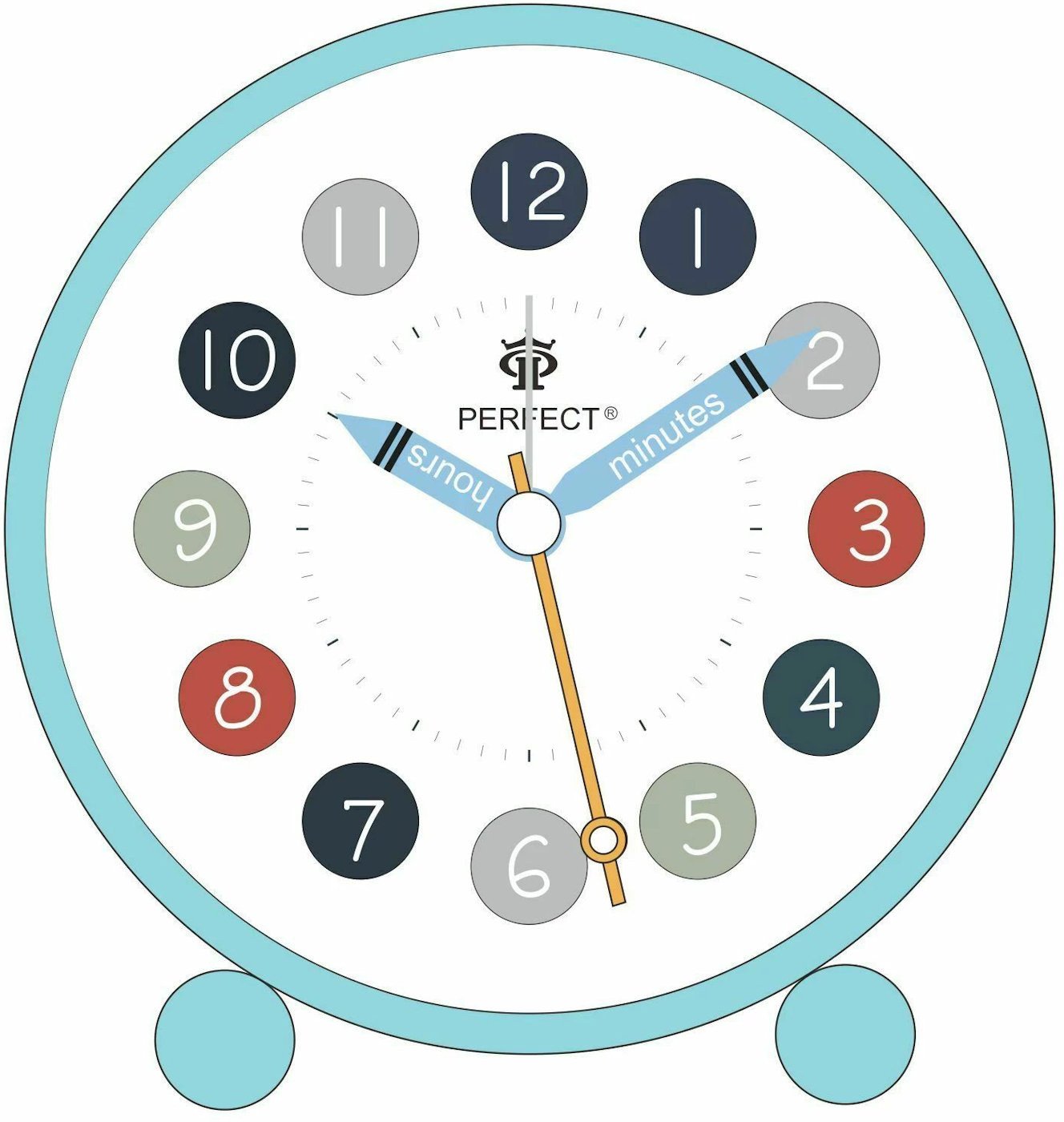 Budzik Perfect BB11009 niebieski dziecięcy .