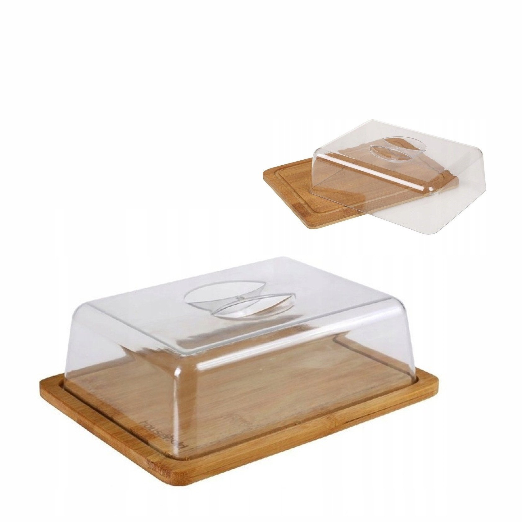 DESKA BAMBUSOWA Z KLOSZEM 24X18X7,5CM BR-8204