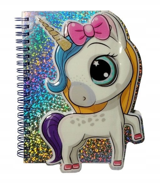 Pamiętnik holograficzny z jednorożcem