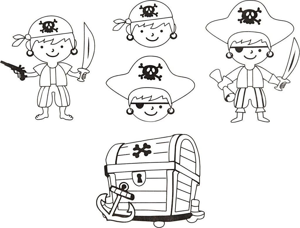 Creativ Company Folia termokurczliwa 4 ark. A6 Piraci