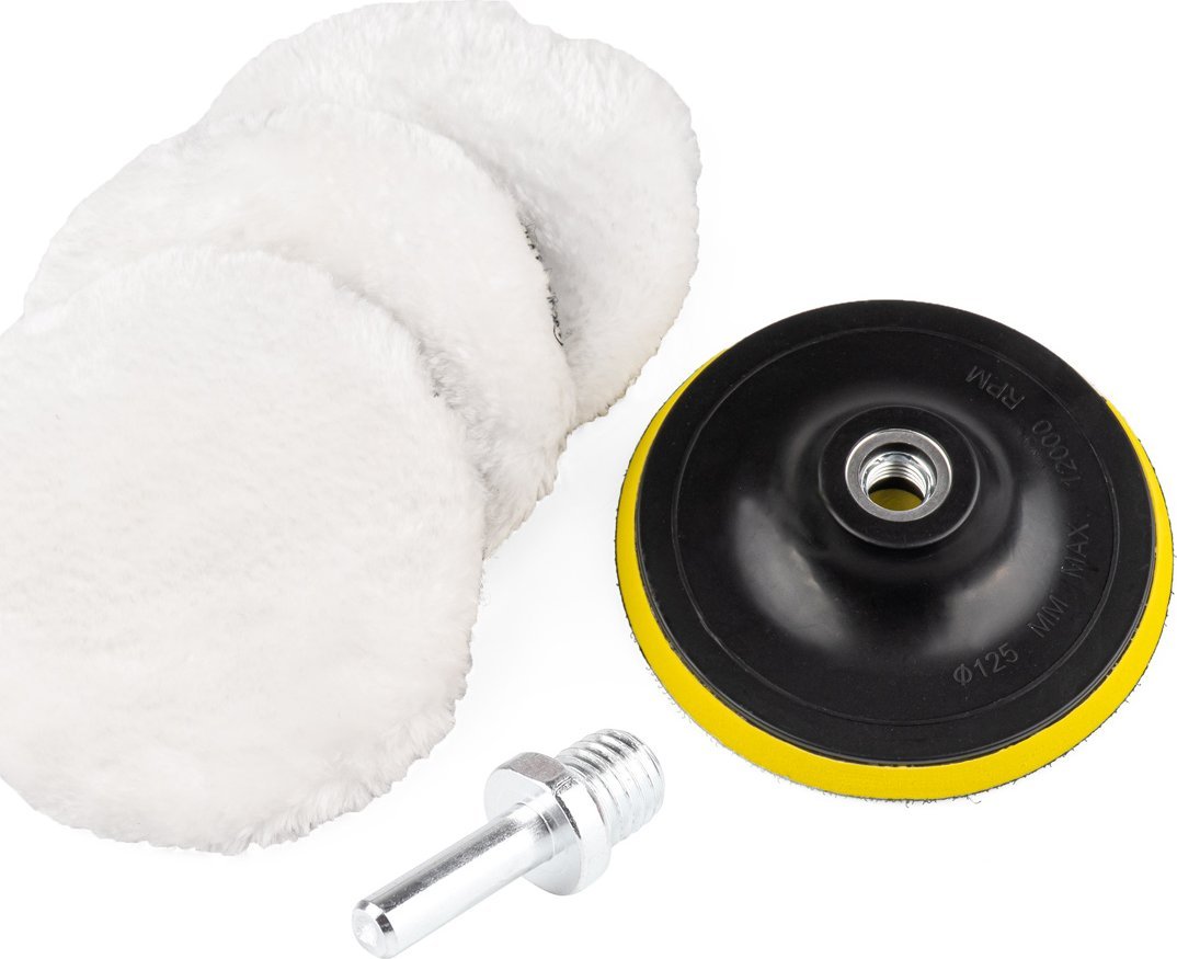 AMiO Futro polerskie na rzep do polerowania zestaw amio-03236