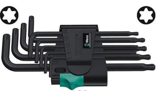 Wera Zestaw kluczy trzpieniowych torx typ L T8-T40 9szt. (05024242001)