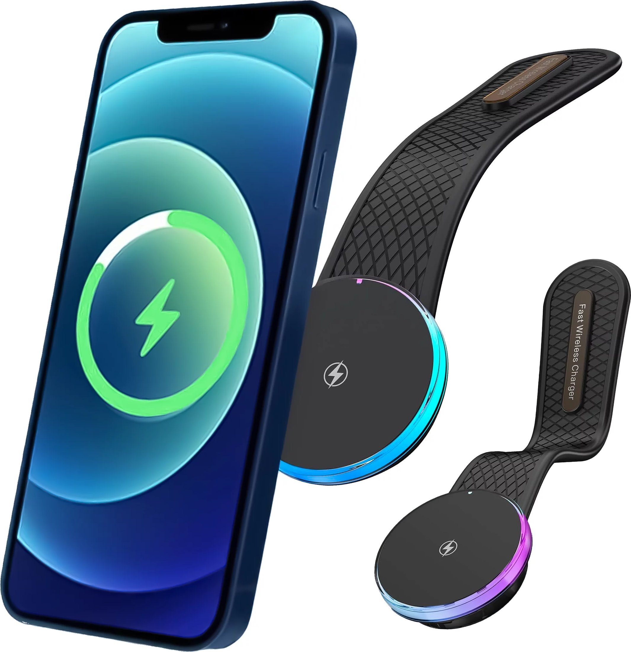 Uchwyt samochodowy Alogy Car Holder do MagSafe z ładowaniem indukcyjnym 2w1 15W Czarny