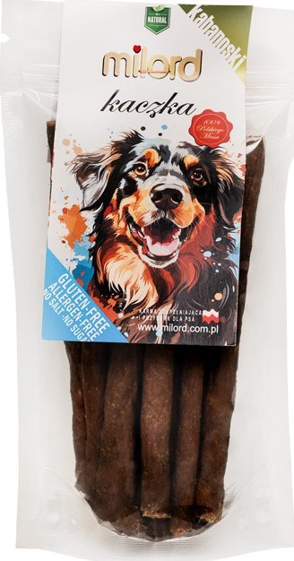 Przysmak dla psa Milord Kabanosy z kaczki 80 g