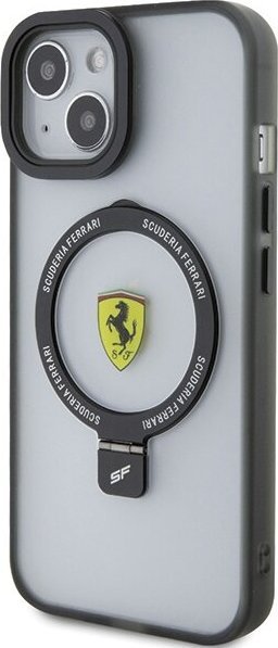 Ferrari Ferrari FEHMP15MUSCAK iPhone 15 Plus / 14 Plus 6.7" czarny/black hardcase Ring Stand 2023 Collection MagSafe