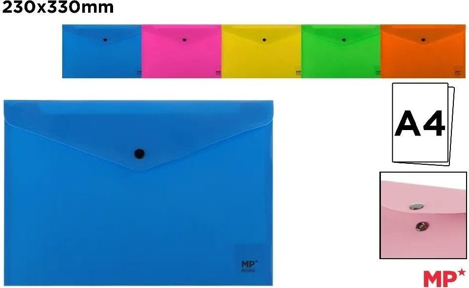 Teczka A4 kopertowa na zatrzask MIX