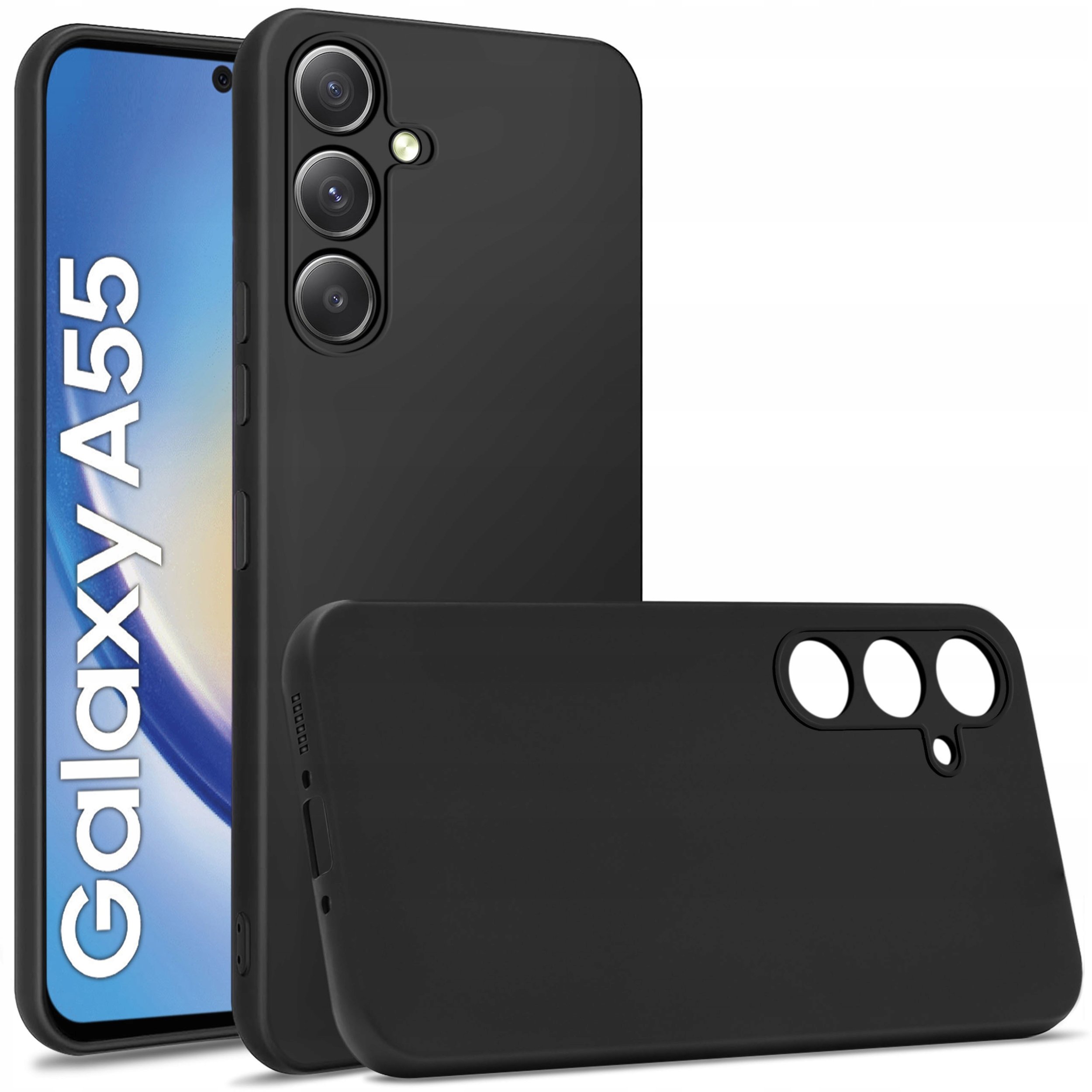 Etui do Samsung Galaxy A55 | A55 5G CASE SOFT MATT PLECKI + SZKŁO 9H