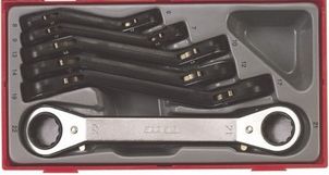 Teng Tools 6-elementów Klucze oczkowe zapadkowe w zestawie (116700105)