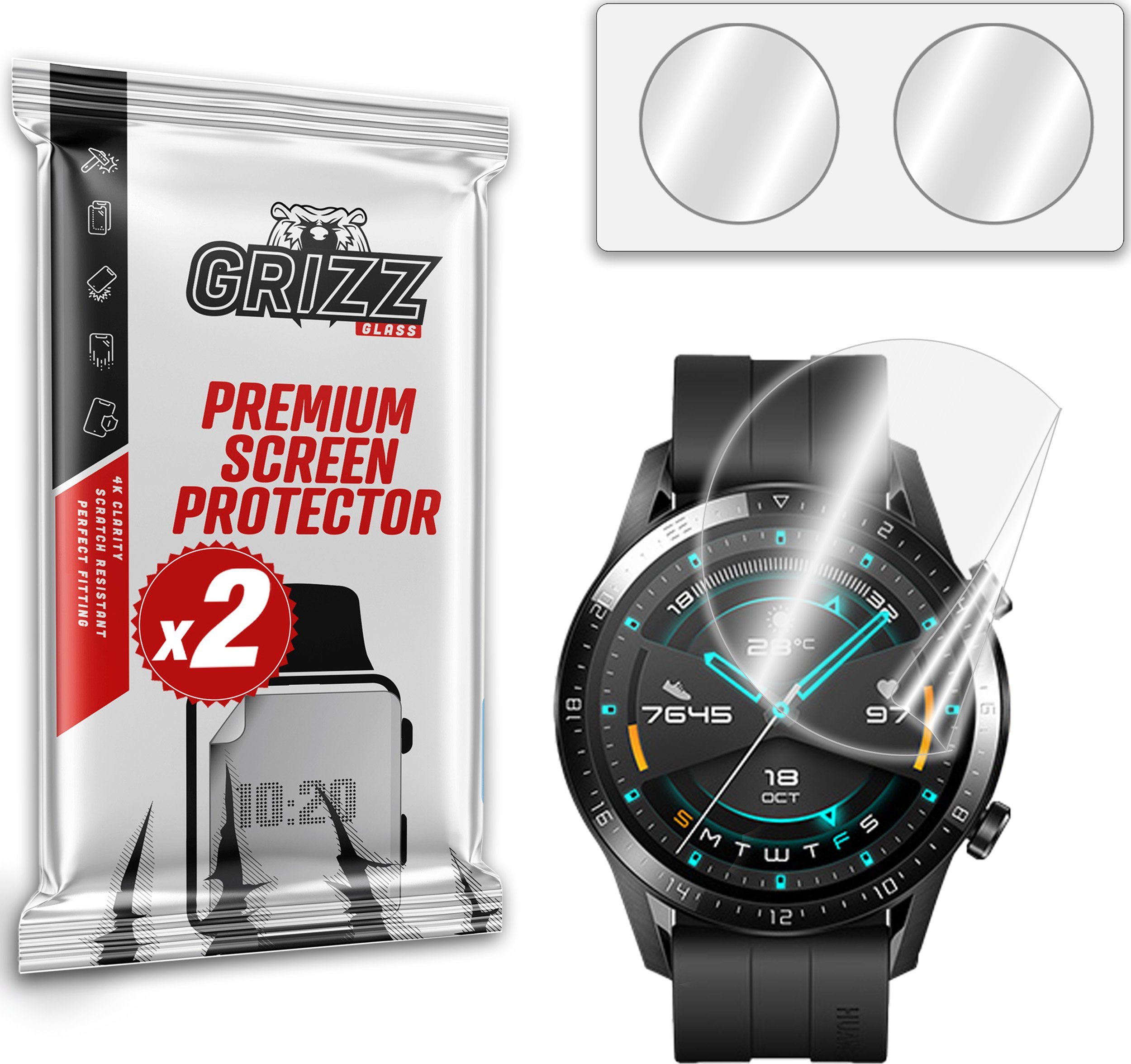 GrizzGlass Folia ceramiczna Grizz CeramicFilm Huawei Watch GT2 46mm