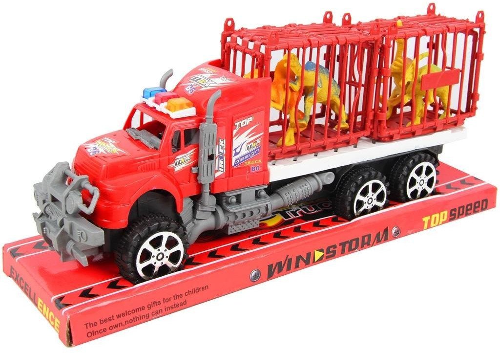 Ciężarówka z dinozaurami