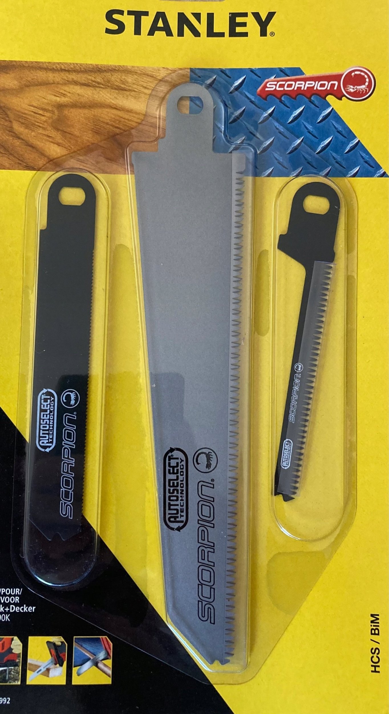 Stanley Brzeszczoty do pil.Scorpion HCS/BiM dr/stal 3szt,C