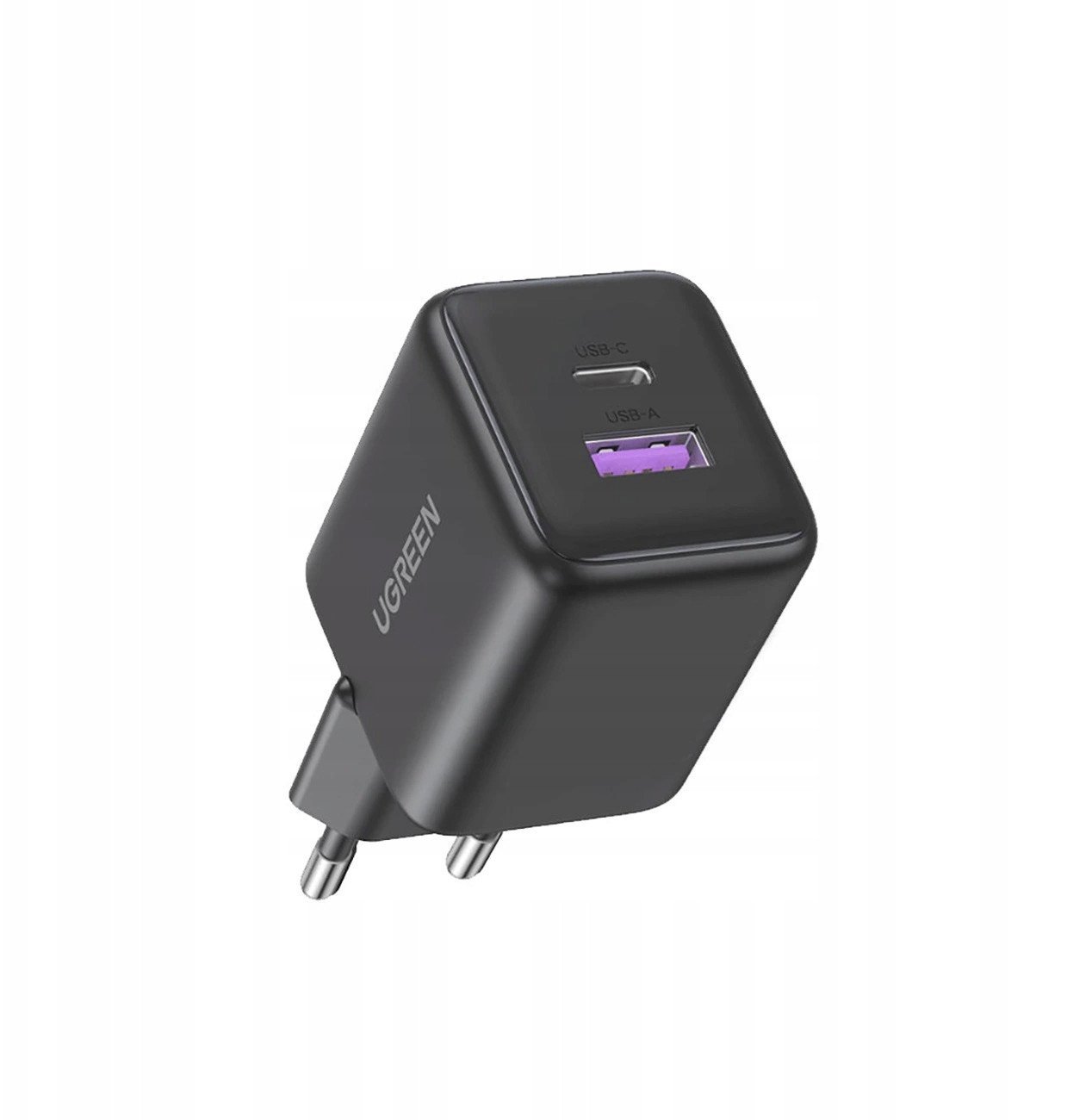 Ładowarka sieciowa UGREEN X516 30W GaN USB-A, USB-C szara