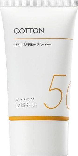 Missha Missha All Around Safe Block Cotton Sun SPF50+PA++++ lekki krem ochronny z filtrem mineralnym 50ml