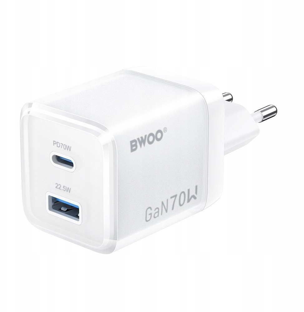 BWOO ładowarka sieciowa GaN CDA224 QC 70W 1 x USB 1x USB-C