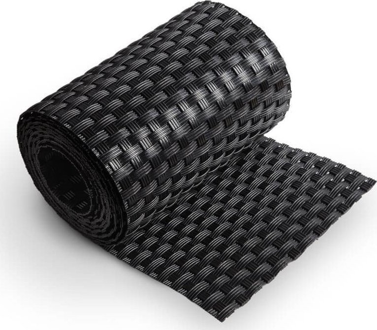 TechnoRattan Taśma Ogrodzeniowa - panelowa z TECHNORATTANU 19cm x 2,55m RD04