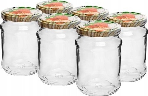 Browin Słoik szklany na przetwory z zakrętką 250ml 6szt