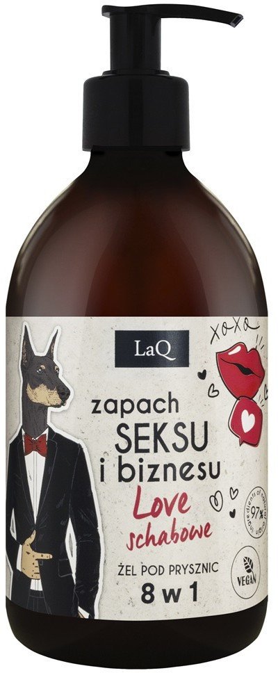 LaQ Żel pod prysznic dla mężczyzn 8w1 Zapach seksu i biznesu Love Schabowe 500ml