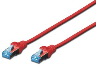 Digitus Patchcord CAT5e SF-UTP, 1m, czerwony (DK-1531-010/R)