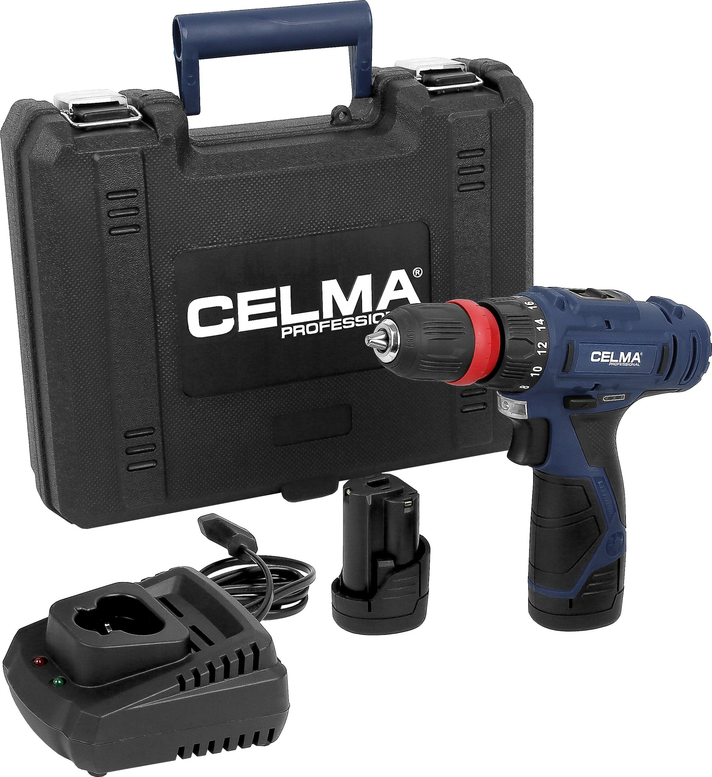 Wiertarko-wkrętarka Celma WAK-Li 12GEO 12 V 2 x akumulator 2 Ah