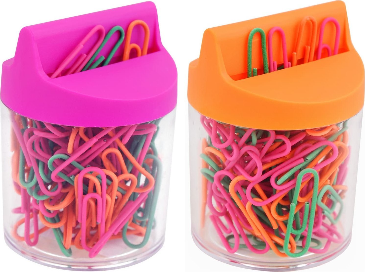 MemoBe Spinacze biurowe MemoBe 28mm okrągłe kolorowe (100)